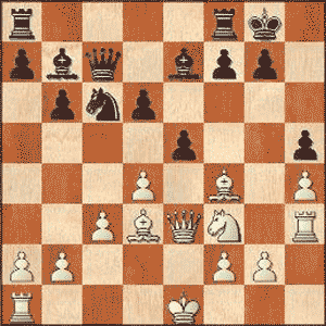 Game position after 16...e5
