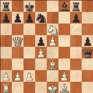 Game position after 15...Qxh4