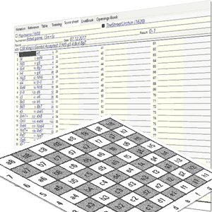 Algebraic notation is used to record chess games